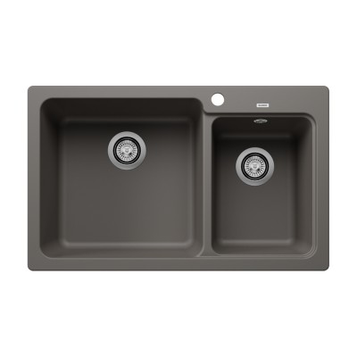 Νεροχύτης Γρανίτη 81.5x50cm BLANCO SILGRANIT σειρά NAYA 8 Volcano Grey 527313