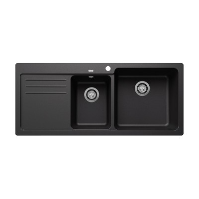 Νεροχύτης Γρανίτη ποδιά Αριστερά 116x50cm BLANCO SILGRANIT σειρά NAYA 8 S Anthracite 525779