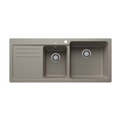 Νεροχύτης Γρανίτη ποδιά Αριστερά 116x50cm BLANCO SILGRANIT σειρά NAYA 8 S Tartufo 525785