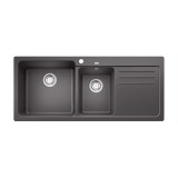 Νεροχύτης Γρανίτη ποδιά Δεξιά 116x50cm BLANCO SILGRANIT σειρά NAYA 8 S Rock Grey 519655