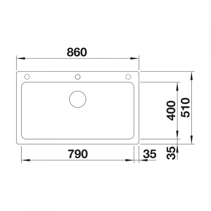 Νεροχύτης Γρανίτη 86x51cm BLANCO SILGRANIT σειρά NAYA XL 9 Anthracite 521811
