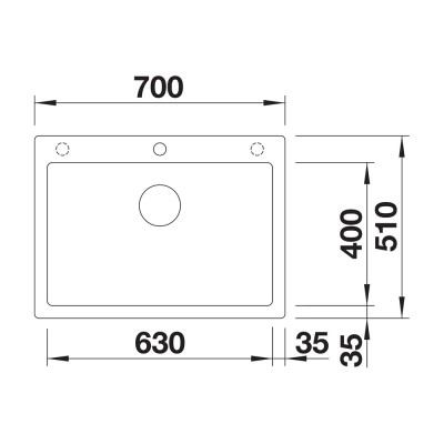 Νεροχύτης Γρανίτη 70x51cm BLANCO SILGRANIT σειρά PLEON 8 Anthracite 523043