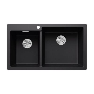 Νεροχύτης Γρανίτη 86x50cm BLANCO SILGRANIT σειρά PLEON 9 Black 525958