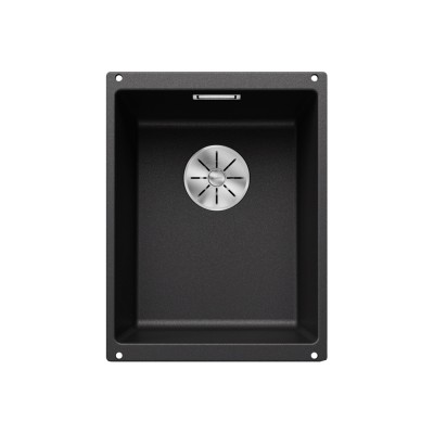 Γρανιτένιος νεροχύτης υποκαθήμενος 35x46cm BLANCO SILGRANIT σειρά SUBLINE 320-U Anthracite 523406