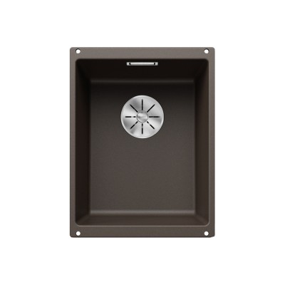 Γρανιτένιος νεροχύτης υποκαθήμενος 35x46cm BLANCO SILGRANIT σειρά SUBLINE 320-U Coffee 523415