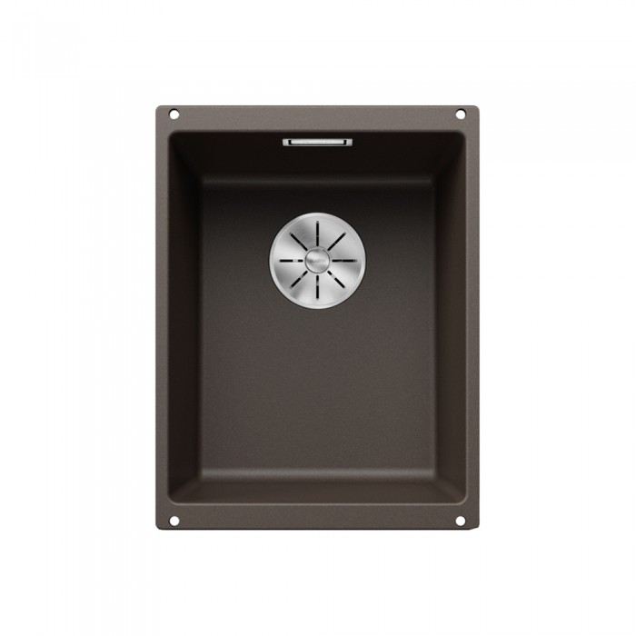 Γρανιτένιος νεροχύτης υποκαθήμενος 35x46cm BLANCO SILGRANIT σειρά SUBLINE 320-U Coffee 523415