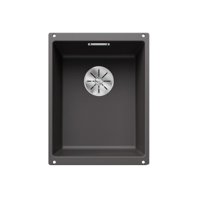 Γρανιτένιος νεροχύτης υποκαθήμενος 35x46cm BLANCO SILGRANIT σειρά SUBLINE 320-U Rock Grey 523407