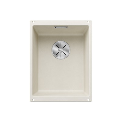 Γρανιτένιος νεροχύτης υποκαθήμενος 35x46cm BLANCO SILGRANIT σειρά SUBLINE 320-U Soft White 527160