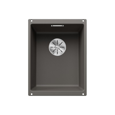 Γρανιτένιος νεροχύτης υποκαθήμενος 35x46cm BLANCO SILGRANIT σειρά SUBLINE 320-U Volcano Grey 527343