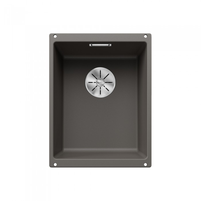 Γρανιτένιος νεροχύτης υποκαθήμενος 35x46cm BLANCO SILGRANIT σειρά SUBLINE 320-U Volcano Grey 527343