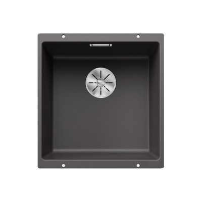 Γρανιτένιος νεροχύτης υποκαθήμενος 43x46cm BLANCO SILGRANIT σειρά SUBLINE 400-U Rock Grey 523423