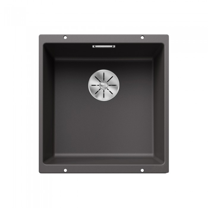 Γρανιτένιος νεροχύτης υποκαθήμενος 43x46cm BLANCO SILGRANIT σειρά SUBLINE 400-U Rock Grey 523423