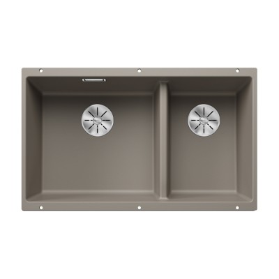 Γρανιτένιος νεροχύτης υποκαθήμενος 75.5x46cm BLANCO SILGRANIT σειρά SUBLINE 430/270-U Tartufo 523158