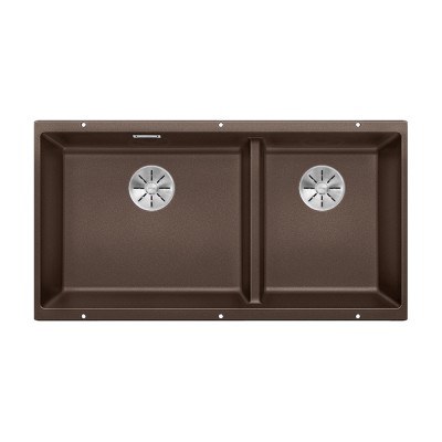 Γρανιτένιος νεροχύτης υποκαθήμενος 85.5x46cm BLANCO SILGRANIT σειρά SUBLINE 480/320-U Coffee 523593