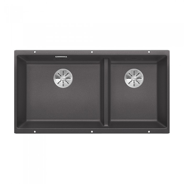 Γρανιτένιος νεροχύτης υποκαθήμενος 85.5x46cm BLANCO SILGRANIT σειρά SUBLINE 480/320-U Rock Grey 523585