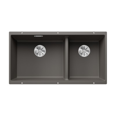 Γρανιτένιος νεροχύτης υποκαθήμενος 85.5x46cm BLANCO SILGRANIT σειρά SUBLINE 480/320-U Volcano Grey 527351