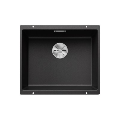 Γρανιτένιος νεροχύτης υποκαθήμενος 53x46cm BLANCO SILGRANIT σειρά SUBLINE 500-U Anthracite 523432