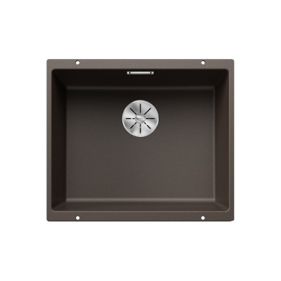 Γρανιτένιος νεροχύτης υποκαθήμενος 53x46cm BLANCO SILGRANIT σειρά SUBLINE 500-U Coffee 523441