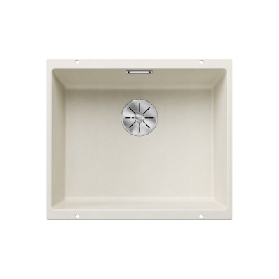 Γρανιτένιος νεροχύτης υποκαθήμενος 53x46cm BLANCO SILGRANIT σειρά SUBLINE 500-U Soft White 527170