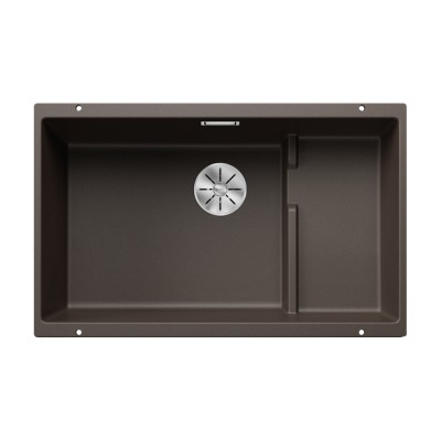 Γρανιτένιος νεροχύτης υποκαθήμενος 73x46cm BLANCO SILGRANIT σειρά SUBLINE 700-U LEVEL Coffee 523461