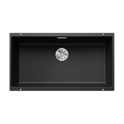 Γρανιτένιος νεροχύτης υποκαθήμενος 83x46cm BLANCO SILGRANIT σειρά SUBLINE 800 U Anthracite 523141