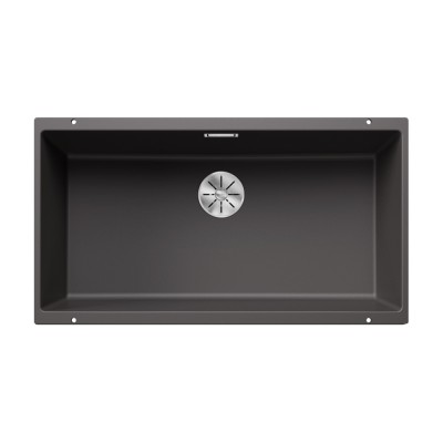 Γρανιτένιος νεροχύτης υποκαθήμενος 83x46cm BLANCO SILGRANIT σειρά SUBLINE 800 U Rock Grey 523142