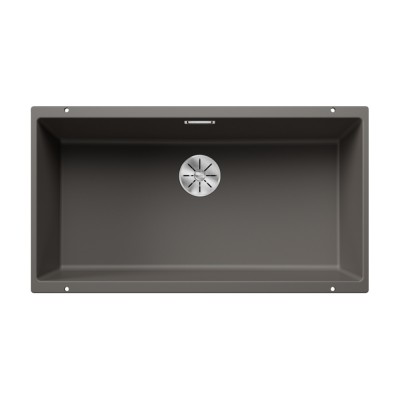 Γρανιτένιος νεροχύτης υποκαθήμενος 83x46cm BLANCO SILGRANIT σειρά SUBLINE 800 U Volcano Grey 527357