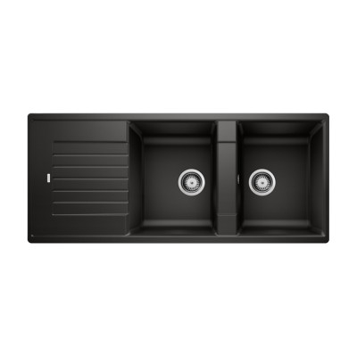 Νεροχύτης Γρανίτη 116x50cm BLANCO SILGRANIT σειρά ZIA 8 S Black 526027