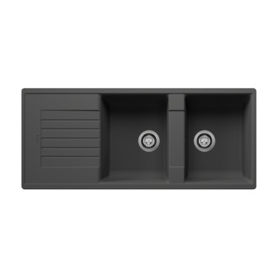 Νεροχύτης Γρανίτη 116x50cm BLANCO SILGRANIT σειρά ZIA 8 S Volcano Grey 527392