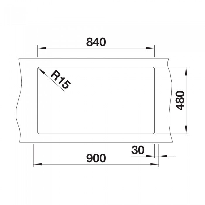 Νεροχύτης Γρανίτη 86x50cm BLANCO SILGRANIT σειρά ZIA 9 White 516678