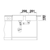 Νεροχύτης Γρανίτη 86x50cm BLANCO SILGRANIT σειρά ZIA 9 White 516678