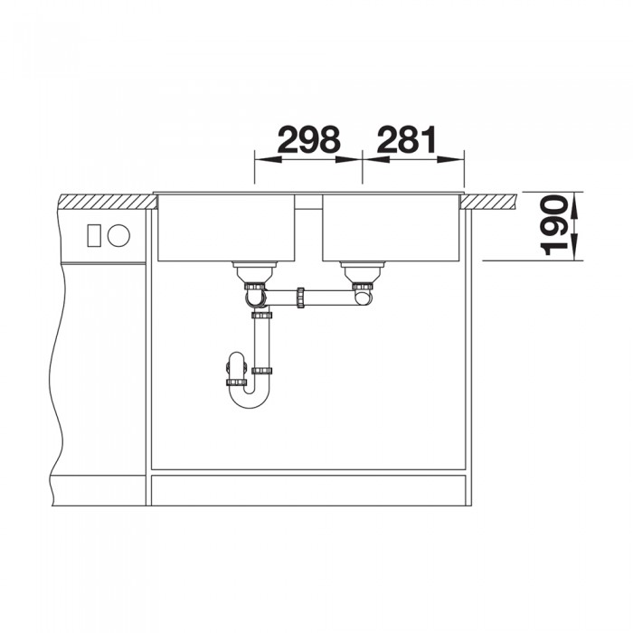 Νεροχύτης Γρανίτη 86x50cm BLANCO SILGRANIT σειρά ZIA 9 White 516678