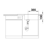 Νεροχύτης Γρανίτη 78x50cm BLANCO SILGRANIT σειρά ZIA XL 6 S COMPACT Coffee 523282