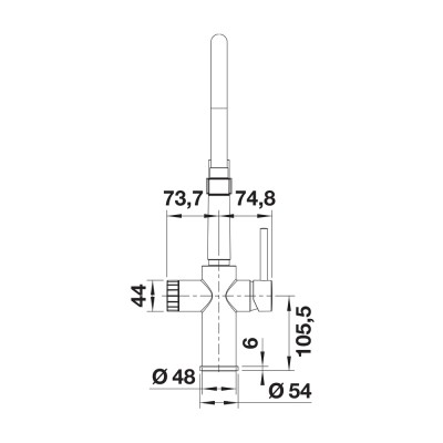 Μπαταρία Κουζίνας για Φίλτρο BLANCO σειρά CATRIS-S FLEXO FILTER Black Matt 526707