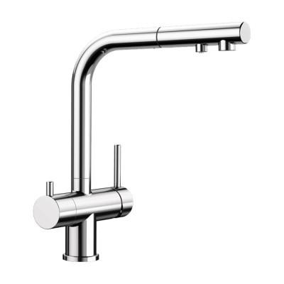 Μπαταρία Κουζίνας με Ντουζ BLANCO σειρά FONTAS-S II Chrome 525198