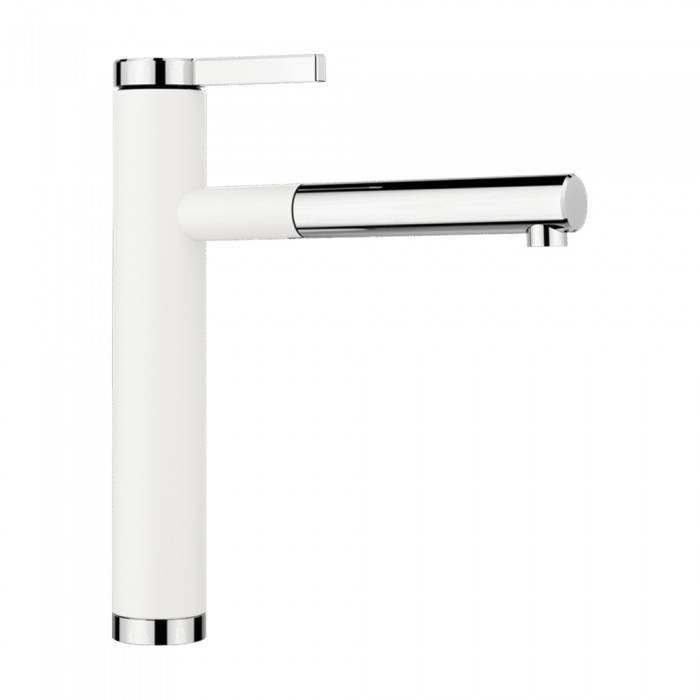 Μπαταρία Κουζίνας με Ντουζ BLANCO σειρά LINEE-S White/Chrome 518441