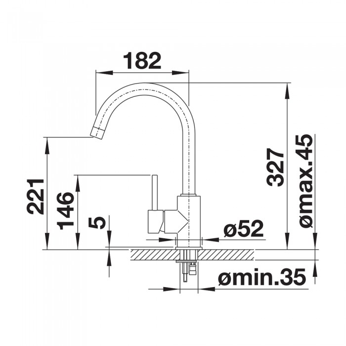 Μπαταρία Κουζίνας BLANCO σειρά MIDA Volcano Grey 526965