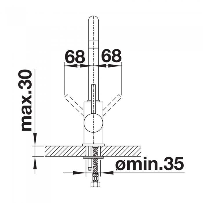 Μπαταρία Κουζίνας BLANCO σειρά MILI Black Matt 526665