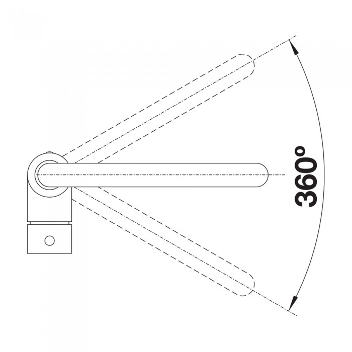 Μπαταρία Κουζίνας BLANCO σειρά MILI Black Matt 526665