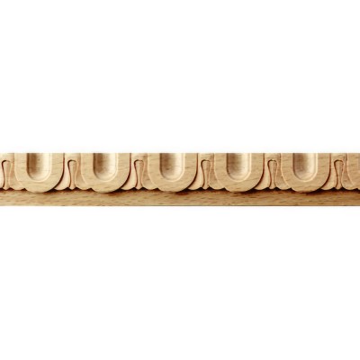 Ξύλινο Διακοσμητικό Πηχάκι άβαφο από Μασίφ ξύλο οξιάς  24x7mm μήκος 220cm 175101.0002-1038/MD