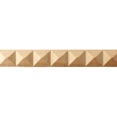 Ξύλινο Διακοσμητικό Πηχάκι άβαφο από Μασίφ ξύλο οξιάς  16x5mm μήκος 220cm 175101.0092-4002/16