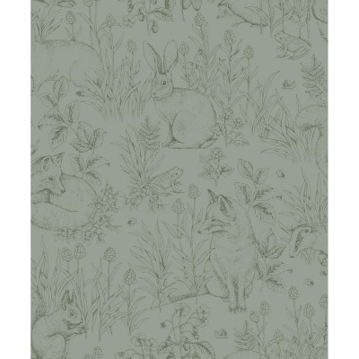 Ταπετσαρία Τοίχου 0.53x10.05m BORASTAPETER NEWBIE Forest Friends Green 7477