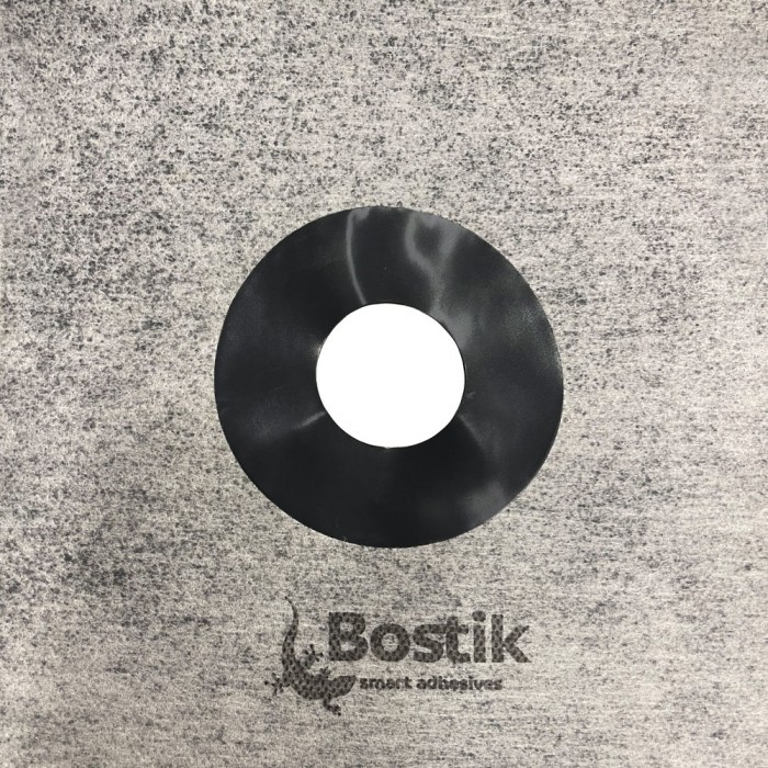 Ειδικά Στεγανωτικά Κολλάρα Τοίχου - Δαπέδου 180mm x 180mm κατάλληλο για σωλήνες Ø 50-70mm (1Τεμάχιο)  - Επενδυμένα με Υαλοβάμβακα και στις Δύο Πλευρές Bostik ARDATAPE WALL