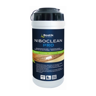 Υγρά πανάκια καθαρισμού Niboclean Pro Bostik 80 φύλλα 200x300mm