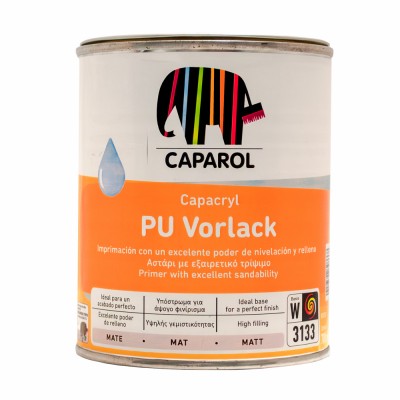 Οικολογικό Αστάρι νερού για ξύλο 700ml Caparol Capacryl PU Vorlack Λευκό Ματ