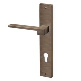 Πόμολα πόρτας Convex χειρολαβή με πλάκα 1535 σε Ματ Αντικέ