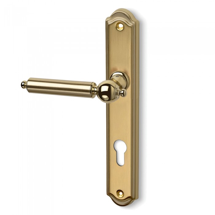 Πόμολα πόρτας Convex χειρολαβή με πλάκα 295 σε Ματ Όρο-Όρο