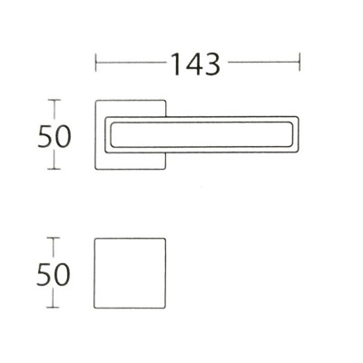 Πόμολα πόρτας (2τεμάχια Ζεύγος) Convex χειρολαβή με ροζέτα 2185C-S19 Ματ Μαύρο