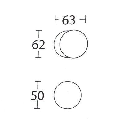 Πόμολα πόρτας (2τεμάχια Ζεύγος) Convex χειρολαβή με ροζέτα 697-S05 σε Ματ Νίκελ