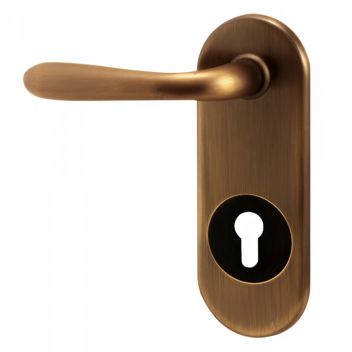 Πόμολα θωρακισμένης πόρτα Convex χειρολαβή με πλάκα 155HSC